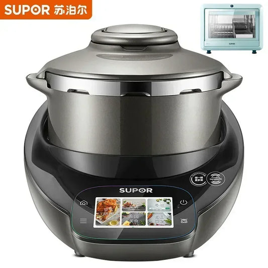 220VCooker Robot Automatic Wok Food Machine SUPOR Household Cooking Multi-purpose Pot Electric Pressure Multi-function Kitchen