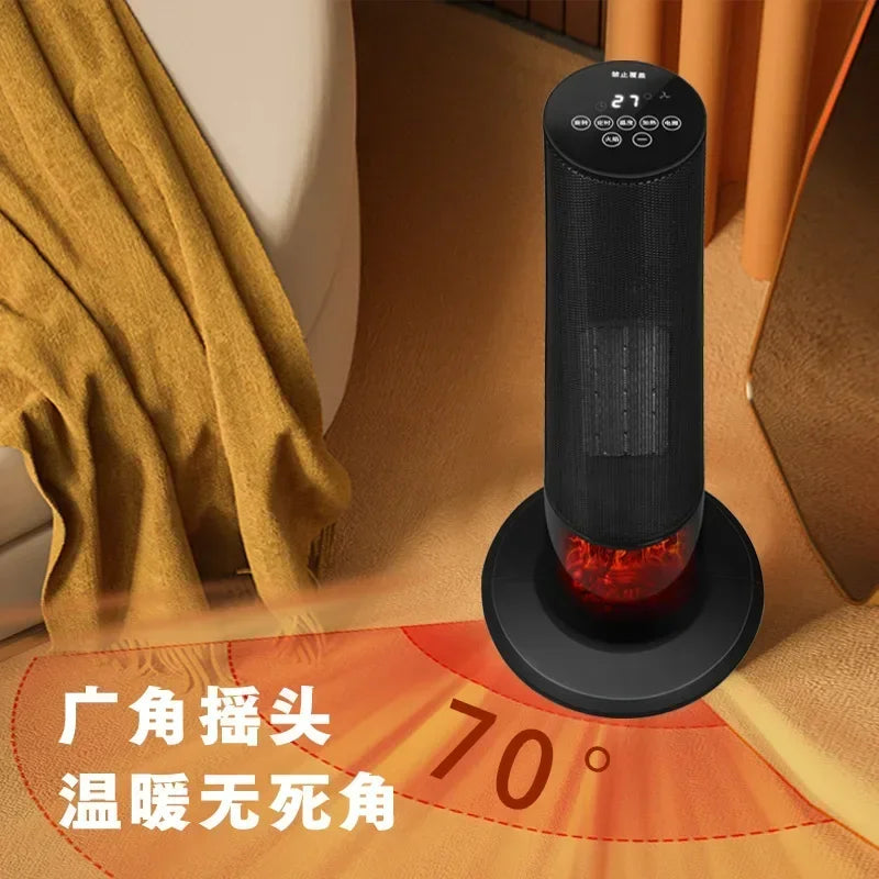 3D Dynamic Flame Electric Fireplace Heater Simulation Tower Flame Mountain Home Heaters Bedroom Bathroom Small Heat Blower